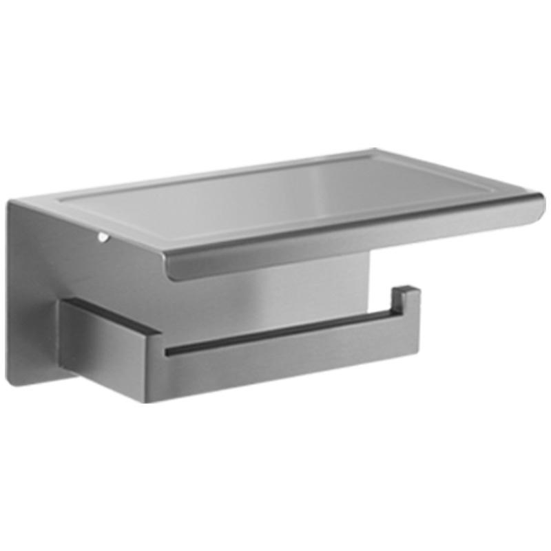 Electroplating Gray Stainless Steel Roll Paper Dispenser - 图片 2