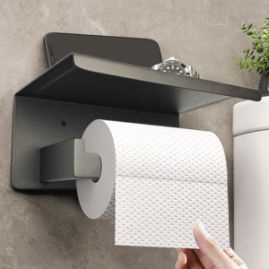 Electroplating Gray Stainless Steel Roll Paper Dispenser