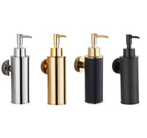 Gold Stainless Steel hand pump Soap Dispenser wall mount