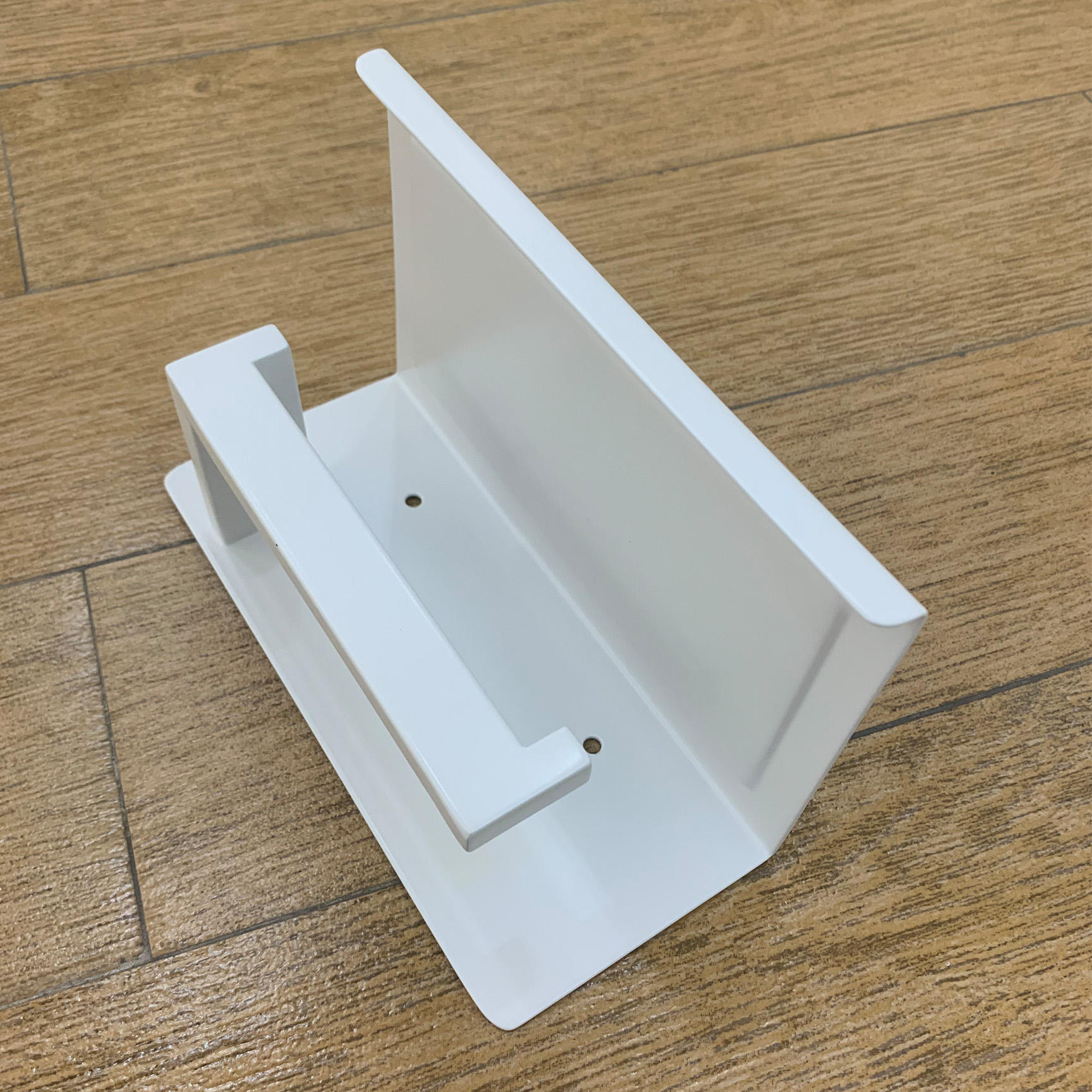 Matte White Stainless Steel Roll Paper Holder - 图片 3