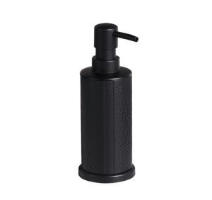 Modern Stylish Round Countertop Matte Black Soap Dispenser
